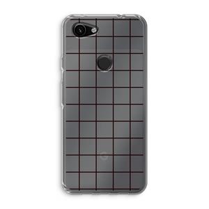 CaseCompany Rooster: Google Pixel 3a Transparant Hoesje
