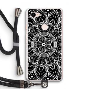 CaseCompany Roses Are Red: Pixel 3 XL Transparant Hoesje met koord