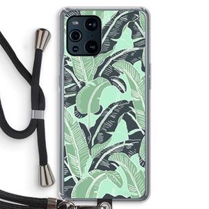 CaseCompany This Sh*t Is Bananas: Oppo Find X3 Pro Transparant Hoesje met koord