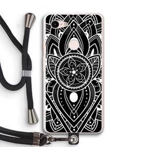 CaseCompany It's Complicated: Pixel 3 XL Transparant Hoesje met koord