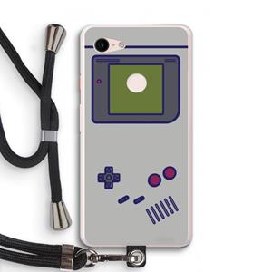 CaseCompany Game On: Pixel 3 XL Transparant Hoesje met koord