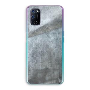 CaseCompany Grey Stone: Oppo A92 Transparant Hoesje