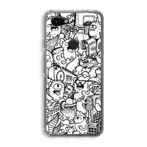 CaseCompany Vexx City #2: Google Pixel 3a Transparant Hoesje