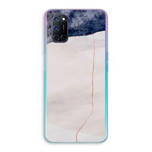 CaseCompany Stone White: Oppo A92 Transparant Hoesje