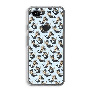 CaseCompany Zeemeermin: Google Pixel 3a Transparant Hoesje