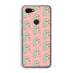 CaseCompany King Kylie: Google Pixel 3a Transparant Hoesje