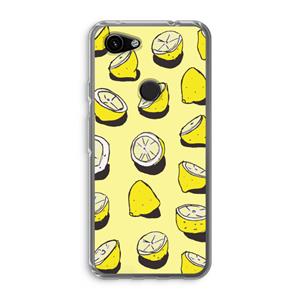 CaseCompany When Life Gives You Lemons...: Google Pixel 3a Transparant Hoesje