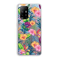 CaseCompany Tropisch 2: Oppo A95 5G Transparant Hoesje