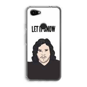 CaseCompany Let It Snow: Google Pixel 3a Transparant Hoesje