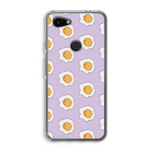 CaseCompany Bacon to my eggs #1: Google Pixel 3a Transparant Hoesje