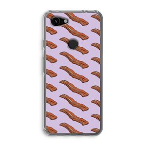 CaseCompany Bacon to my eggs #2: Google Pixel 3a Transparant Hoesje