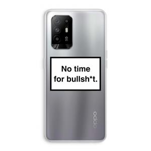 CaseCompany No time: Oppo A95 5G Transparant Hoesje