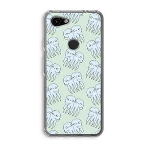 CaseCompany Octopussen: Google Pixel 3a Transparant Hoesje