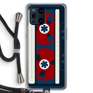 CaseCompany Here's your tape: Oppo Find X3 Pro Transparant Hoesje met koord
