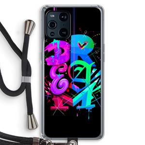 CaseCompany Dream: Oppo Find X3 Pro Transparant Hoesje met koord