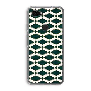 CaseCompany Moroccan tiles: Google Pixel 3a Transparant Hoesje