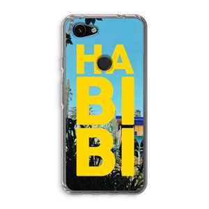 CaseCompany Habibi Majorelle : Google Pixel 3a Transparant Hoesje