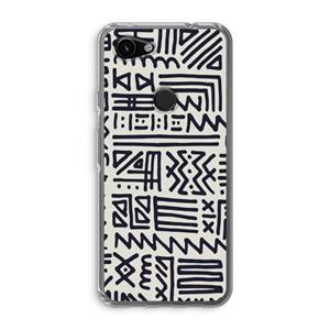 CaseCompany Marrakech print: Google Pixel 3a Transparant Hoesje