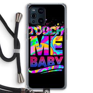 CaseCompany Touch Me: Oppo Find X3 Pro Transparant Hoesje met koord
