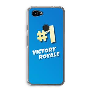 CaseCompany Victory Royale: Google Pixel 3a Transparant Hoesje