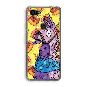 CaseCompany Loot Burger: Google Pixel 3a Transparant Hoesje