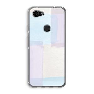 CaseCompany Square pastel: Google Pixel 3a Transparant Hoesje