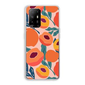 CaseCompany Perzik: Oppo A95 5G Transparant Hoesje