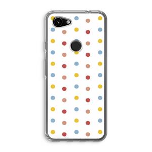 CaseCompany Bollen: Google Pixel 3a Transparant Hoesje