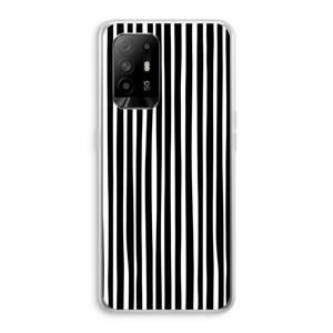 CaseCompany Stripes: Oppo A95 5G Transparant Hoesje