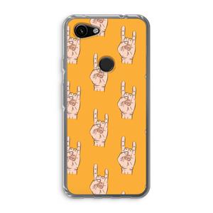 CaseCompany Rock: Google Pixel 3a Transparant Hoesje