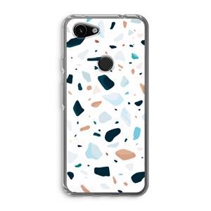 CaseCompany Terrazzo N°13: Google Pixel 3a Transparant Hoesje