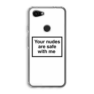 CaseCompany Safe with me: Google Pixel 3a Transparant Hoesje
