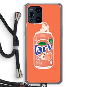 CaseCompany S(peach)less: Oppo Find X3 Pro Transparant Hoesje met koord
