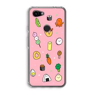 CaseCompany Happy bento friends: Google Pixel 3a Transparant Hoesje