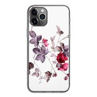 CaseCompany Mooie bloemen: iPhone 11 Pro Transparant Hoesje