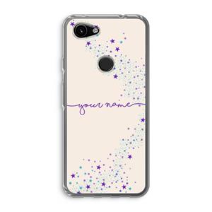 CaseCompany Sterren: Google Pixel 3a Transparant Hoesje