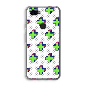 CaseCompany 8-bit N°10: Google Pixel 3a Transparant Hoesje