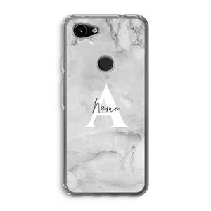 CaseCompany Ivory Marble: Google Pixel 3a Transparant Hoesje