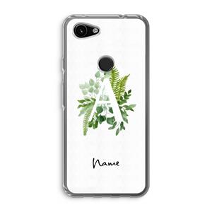 CaseCompany Green Brush: Google Pixel 3a Transparant Hoesje