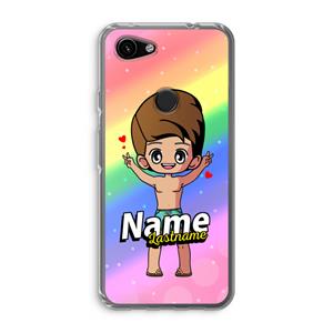 CaseCompany Chibi Maker man: Google Pixel 3a Transparant Hoesje
