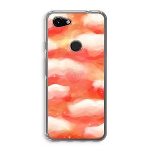 CaseCompany Lichte Wolken: Google Pixel 3a Transparant Hoesje