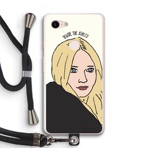 CaseCompany Ashley: Pixel 3 XL Transparant Hoesje met koord