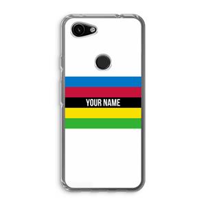 CaseCompany WK Wielrennen: Google Pixel 3a Transparant Hoesje