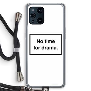 CaseCompany No drama: Oppo Find X3 Pro Transparant Hoesje met koord