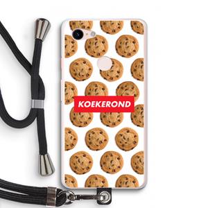 CaseCompany Koekerond: Pixel 3 XL Transparant Hoesje met koord