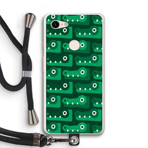 CaseCompany Crocs: Pixel 3 XL Transparant Hoesje met koord