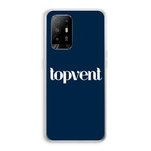 CaseCompany Topvent Navy: Oppo A95 5G Transparant Hoesje