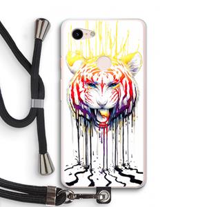 CaseCompany Fading: Pixel 3 XL Transparant Hoesje met koord