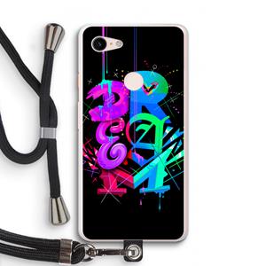 CaseCompany Dream: Pixel 3 XL Transparant Hoesje met koord