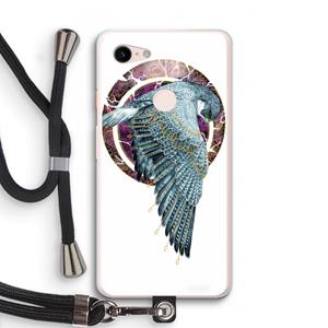 CaseCompany Golden Falcon: Pixel 3 XL Transparant Hoesje met koord